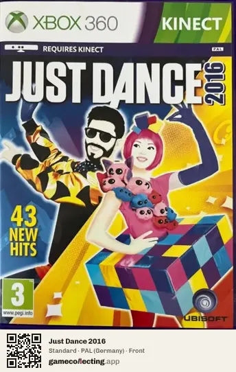 Just Dance 2016 Xbox 360, Germany box front