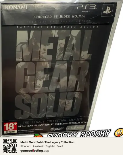 Metal Gear Solid: The Legacy Collection PlayStation 3, Asia (English) box front