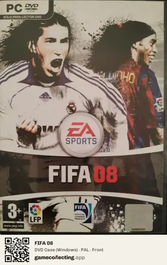 FIFA 08 Computer, PAL box front