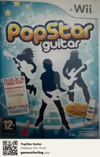PopStar Guitar Nintendo Wii, PAL box front
