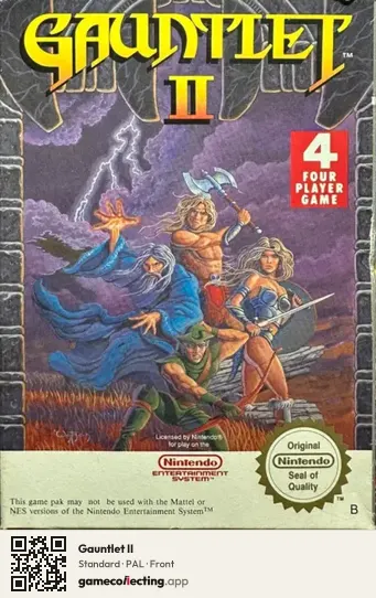 Gauntlet II Nintendo Entertainment System, PAL box front