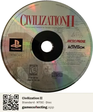 Civilization II PlayStation, NTSC disc
