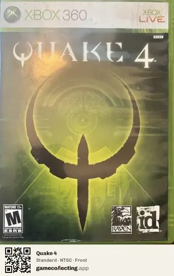 Quake 4 Xbox 360, NTSC box front