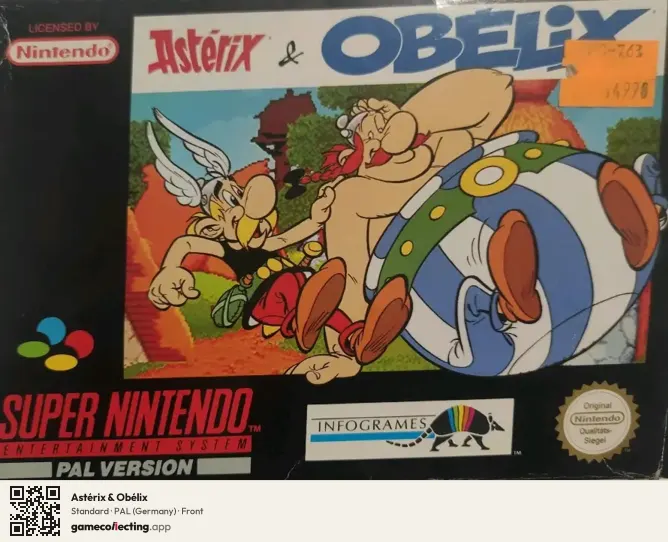 Astérix & Obélix Super Nintendo Entertainment System, Germany box front