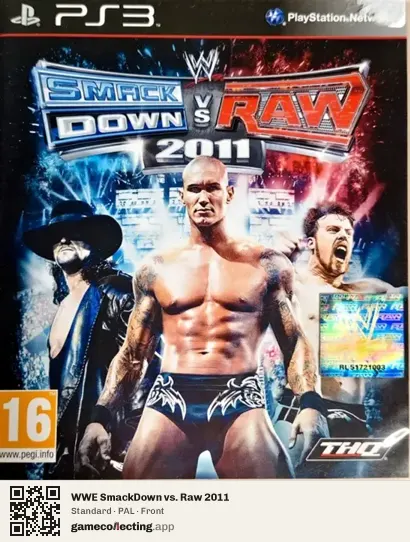 WWE SmackDown vs. Raw 2011 PlayStation 3, PAL box front