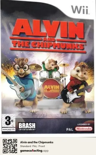 Alvin and the Chipmunks Nintendo Wii, PAL box front