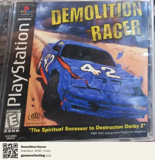 Demolition Racer PlayStation, NTSC box front