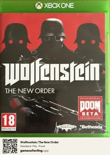 Wolfenstein: The New Order Xbox One, PAL box front