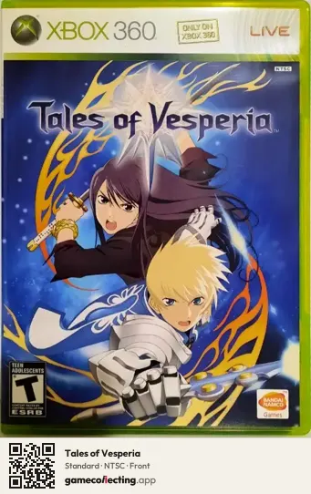 Tales of Vesperia Xbox 360, NTSC box front
