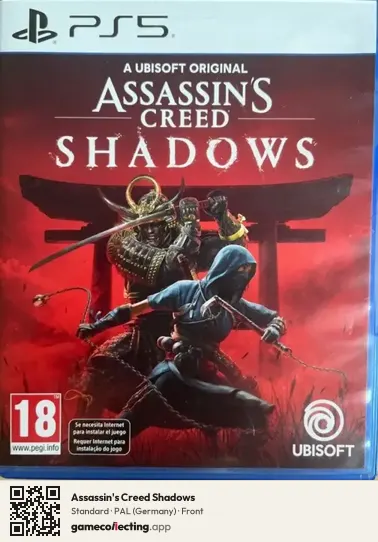 Assassin's Creed Shadows PlayStation 5, Germany box front