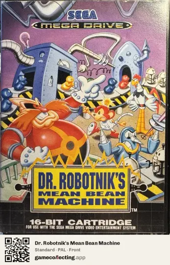 Dr. Robotnik's Mean Bean Machine Sega Mega Drive / Genesis, PAL box front