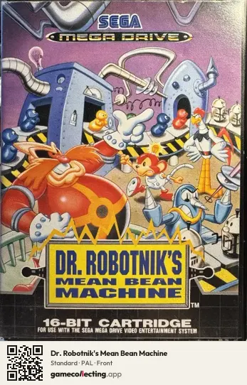 Dr. Robotnik's Mean Bean Machine Sega Mega Drive / Genesis, PAL box front