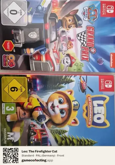 Leo: The Firefighter Cat Nintendo Switch, Germany box front