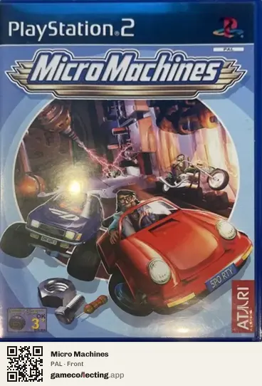 Micro Machines PlayStation 2, PAL box front