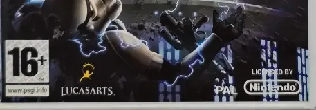 Star Wars: The Force Unleashed, the PEGI square on its front