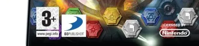 Puzzle Quest: Galactrix, the PEGI square on its front