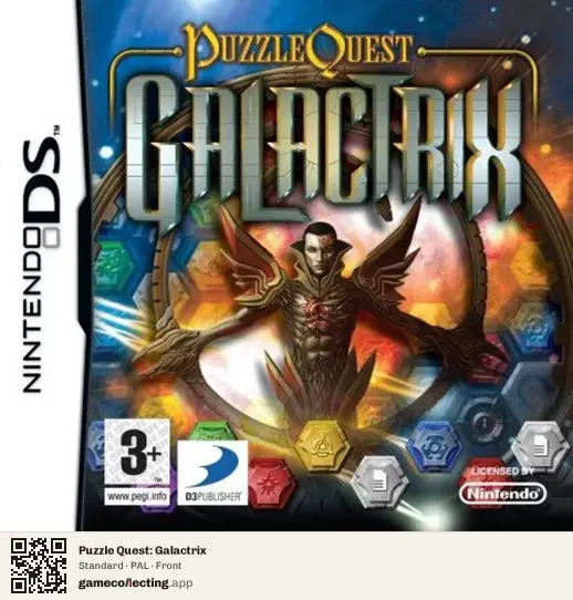 Puzzle Quest: Galactrix Nintendo DS, PAL box front