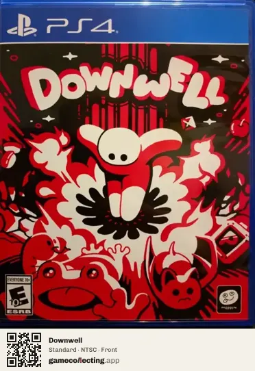 Downwell PlayStation 4, NTSC box front