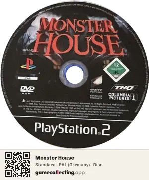 Monster House PlayStation 2, PAL disc