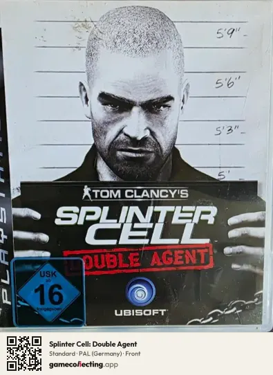 Splinter Cell: Double Agent PlayStation 3, Germany box front