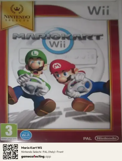 Mario Kart Wii Nintendo Wii, Italy box front