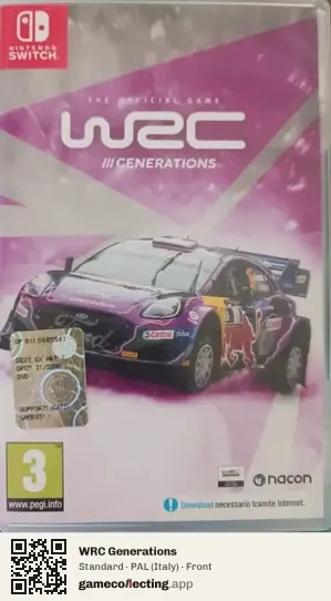 WRC Generations Nintendo Switch, Italy box front