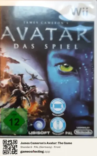 James Cameron's Avatar: The Game Nintendo Wii, Germany box front