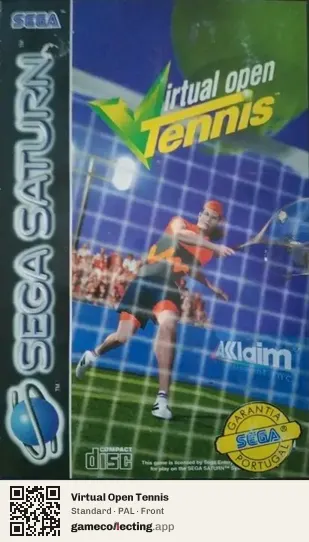 Virtual Open Tennis Sega Saturn, PAL box front