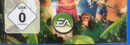The Sims 2: Castaway, the USK square on its front