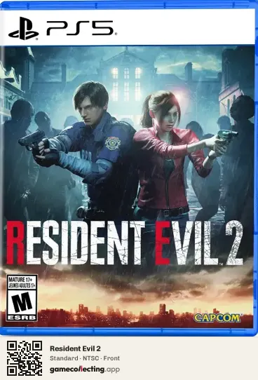 Resident Evil 2 PlayStation 5, NTSC box front