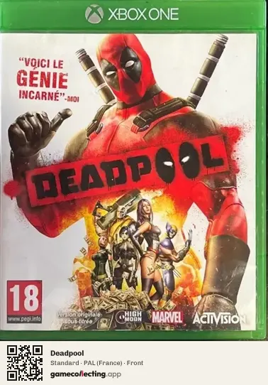 Deadpool Xbox One, France box front
