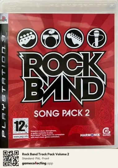 Rock Band Track Pack Volume 2 PlayStation 3, PAL box front