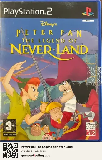 Peter Pan: The Legend of Never Land PlayStation 2, PAL box front