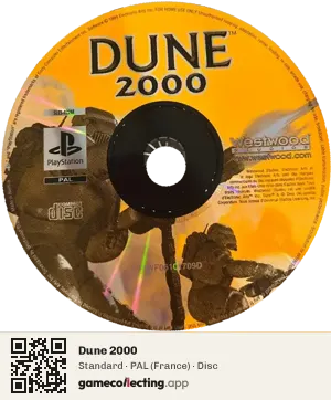Dune 2000 PlayStation, PAL disc