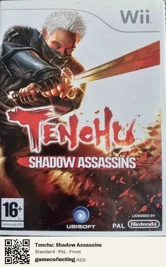 Tenchu: Shadow Assassins Nintendo Wii, PAL box front