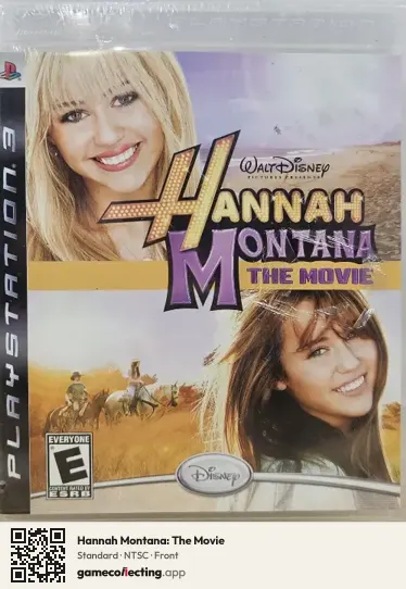 Hannah Montana: The Movie PlayStation 3, NTSC box front