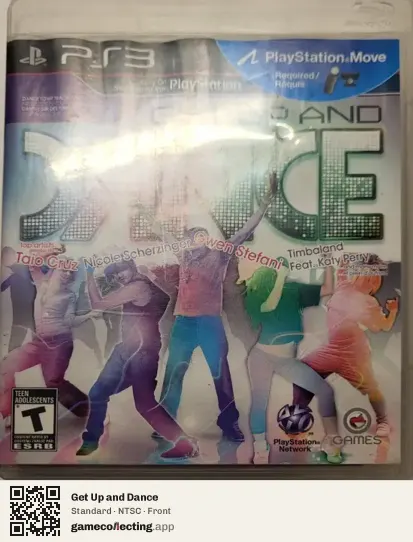 Get Up and Dance PlayStation 3, NTSC box front