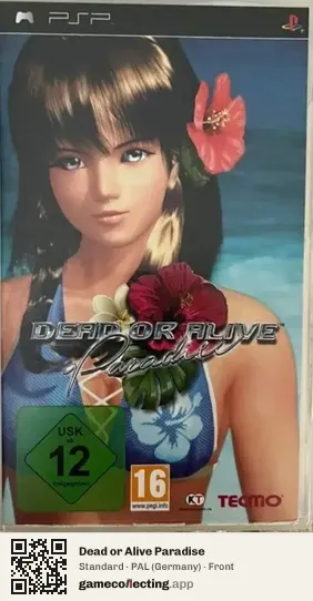Dead or Alive Paradise PlayStation Portable, Germany box front