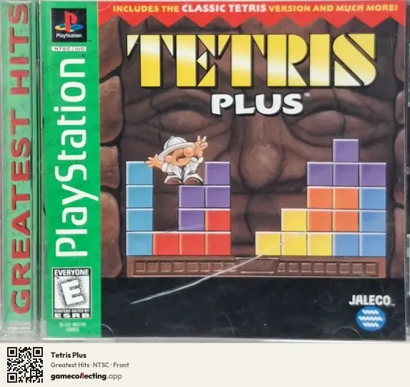 Tetris Plus PlayStation, NTSC box front
