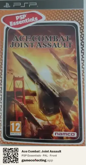 Ace Combat: Joint Assault PlayStation Portable, PAL box front