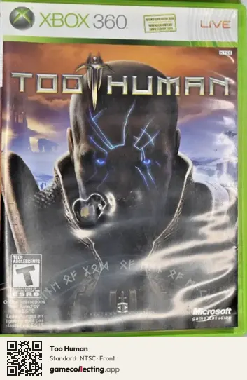 Too Human Xbox 360, NTSC box front