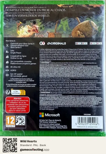 Wild Hearts Xbox Series X, PAL box back