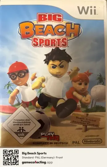 Big Beach Sports Nintendo Wii, Germany box front