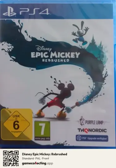 Disney Epic Mickey: Rebrushed PlayStation 4, PAL box front