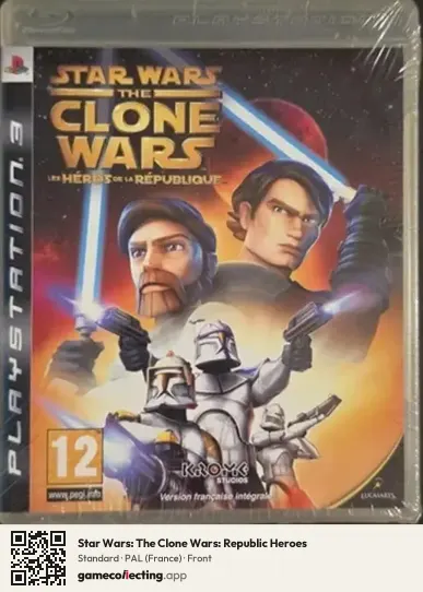 Star Wars: The Clone Wars: Republic Heroes PlayStation 3, France box front