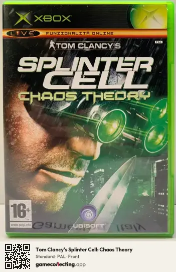 Tom Clancy's Splinter Cell: Chaos Theory Xbox, PAL box front