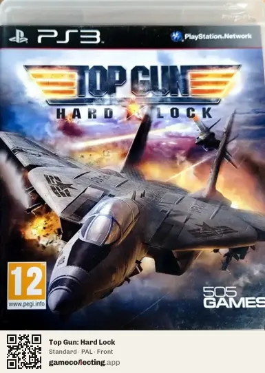Top Gun: Hard Lock PlayStation 3, PAL box front