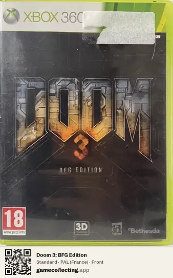 Doom 3: BFG Edition Xbox 360, France box front