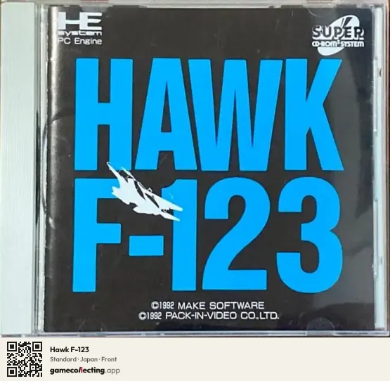 Hawk F-123 TurboGrafx-CD, Japan box front