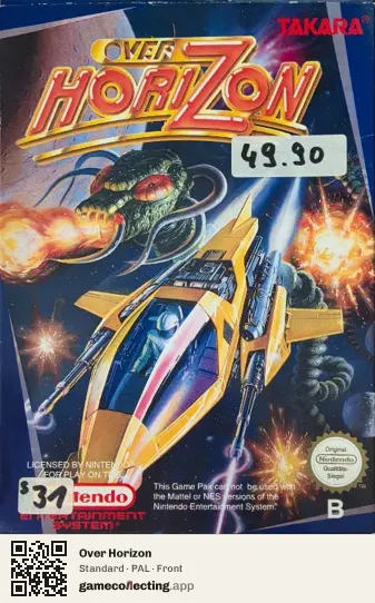 Over Horizon Nintendo Entertainment System, PAL box front